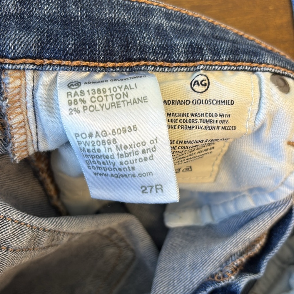 AG Adriano Goldschmied Women's Light Blue Skinny Jeans 27R - Picture 6 of 6